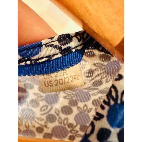 Boden Women's 20/22 Regular Blue Black Small Flowers Floral Jumpsuit Puff Sleeve - Picture 6 of 10